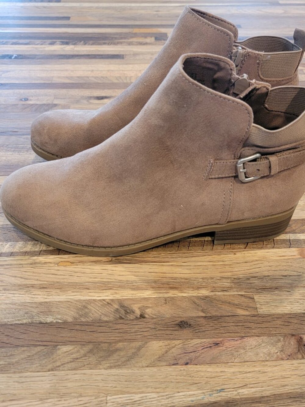 Old Navy Faux-Suede Side-Buckle Booties